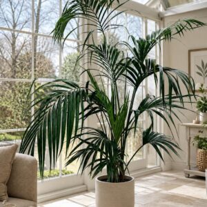 XXL Kentia Palm Tree up to 220 cm – Howea Forsteriana Indoor Palm, Elegant Indoor Palm Tree & Large Living Room Palm, Easy-Care Tropical Green Plant for Office, Conservatory & Living Room
