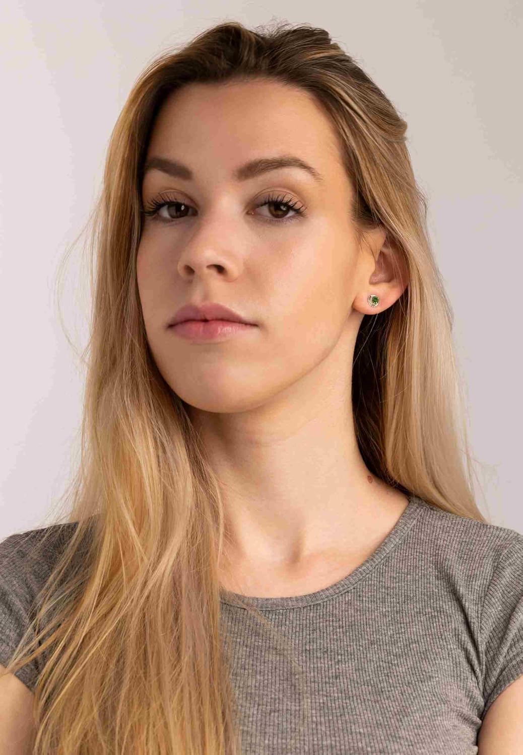 Edelstein Ohrringe Damen 925 Silber – Bild 2
