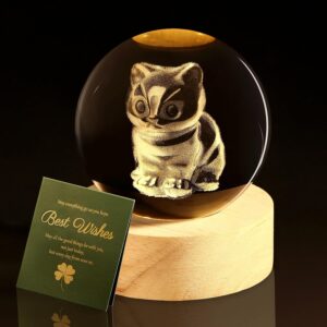 60mm Crystal Ball Cat Decoration Cat Gift for Women