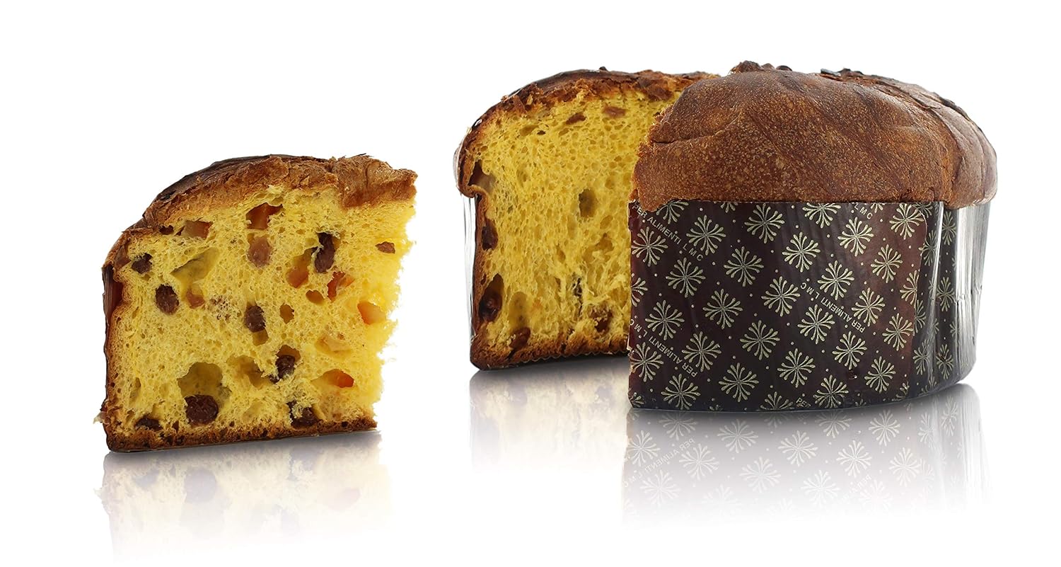 Milan Baked Classic Panettone, Traditional Recipe of Italian Christmas Fruit Cake (1kg) – Bild 4