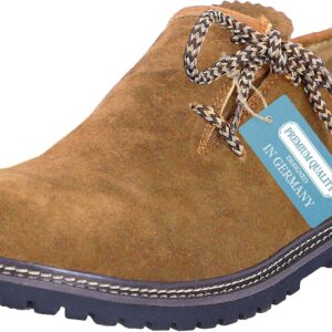 Steigenhöfer Men's Traditional Shoes - Haferl Shoes for Men - Florian - Genuine Suede - Optimal Fit and Traditional Design - Genuine Leather Men's Shoes for Oktoberfest and Celebrations