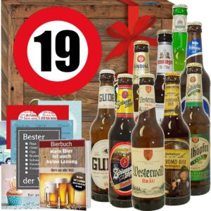 19th Birthday Gift for Friend Beer Box/Beer from Germany Beer Box