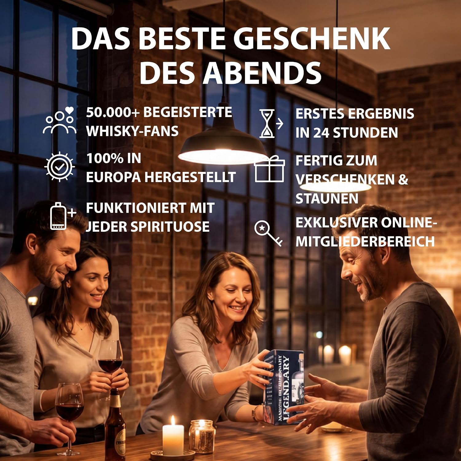 DIY Whisky Gift Set Men, Whisky Make Your Own Set, Oak Wood Notes – Bild 9