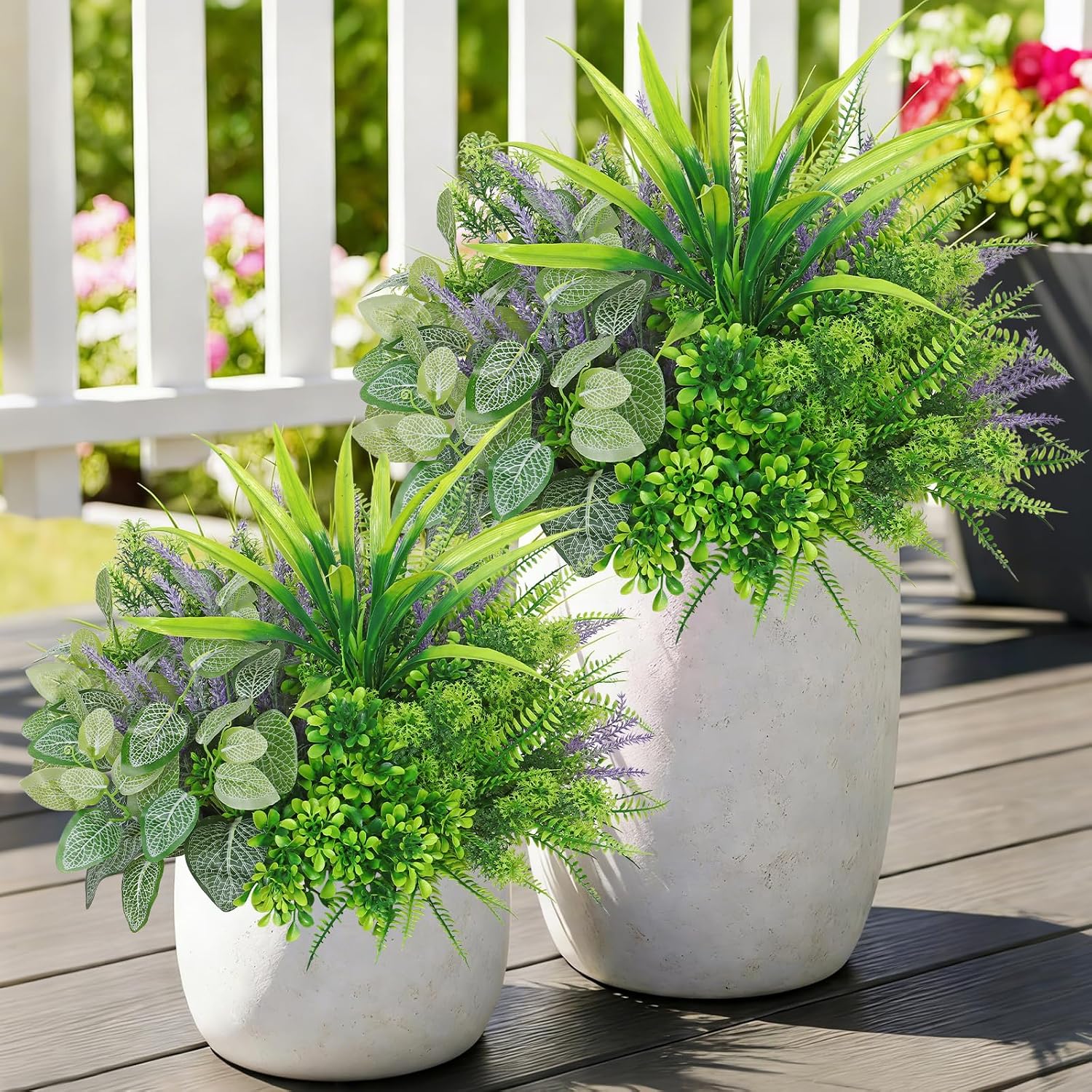 Pack of 12 Artificial Plants Grass Artificial Plants Like Real – Bild 4