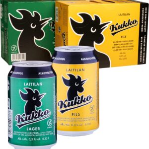 Kukko Lager & Pils Alcohol Free Premium Craft Beer Mix, 24 x 0.33 L