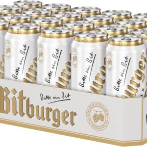 Bitburger Premium Pils - canned beer 24 x 0.5 l - fine tart and hop-hugging