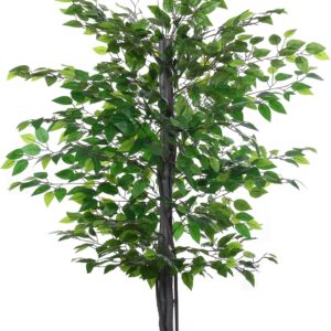 Outsunny Artificial Ficus Tree Large 145 cm Artificial Tree Like Real in a