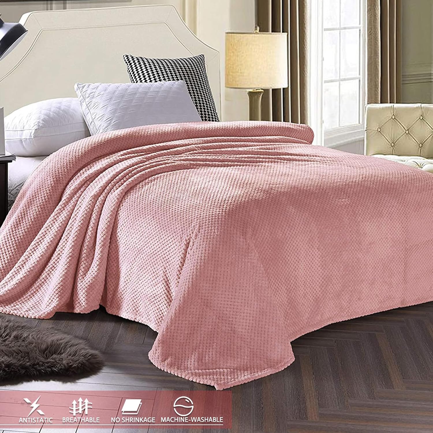 Exclusivo Mezcla Cuddly Blanket Fluffy 150 x 200 cm Fleece Blanket – Bild 4