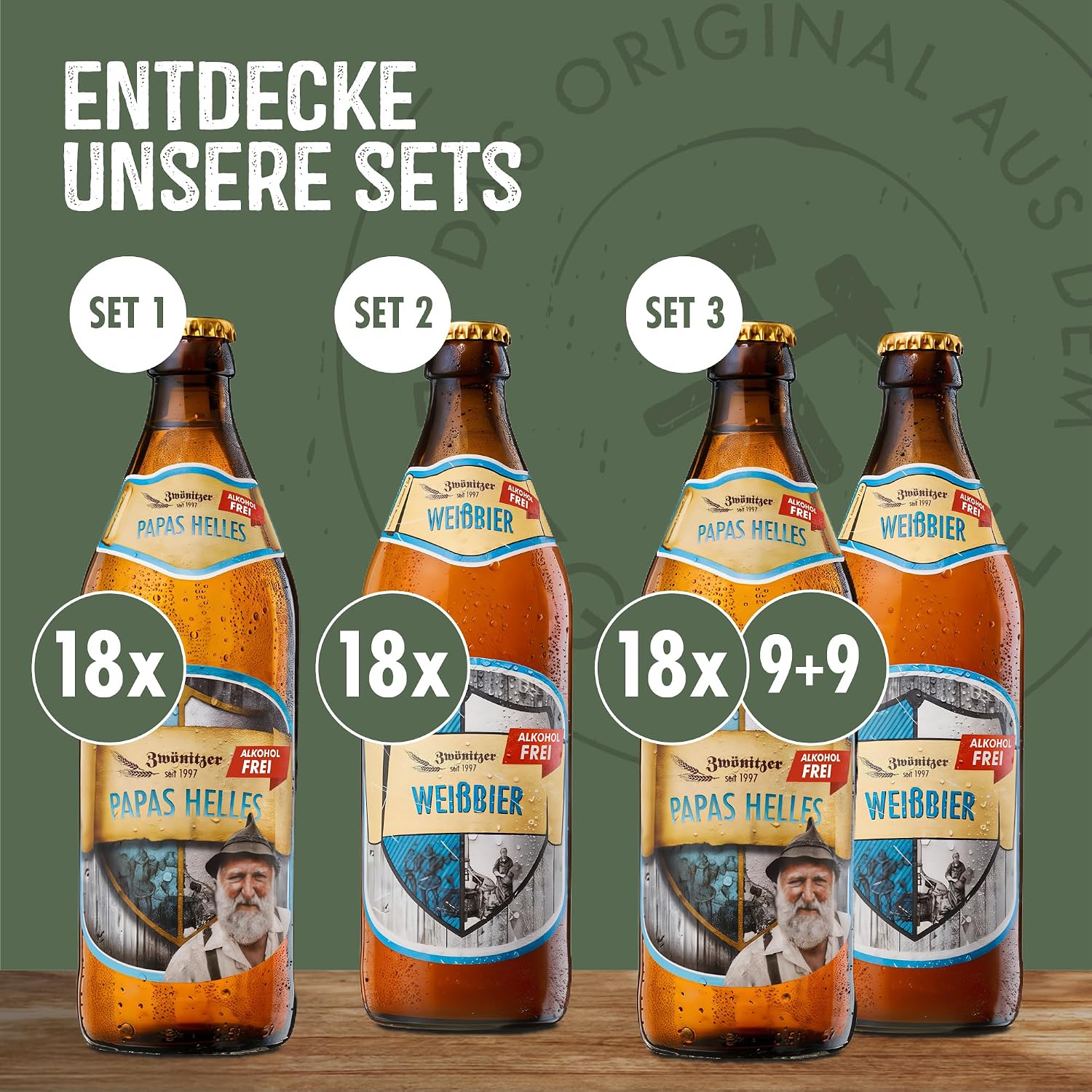 Brauerei Zwönitz Papas Light Alcohol-Free 18 x 0.5 Litres Light Beer – Bild 4