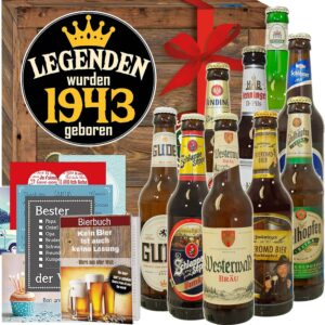 Legends 1943 Beer Varieties from Germany Gift Basket for Men