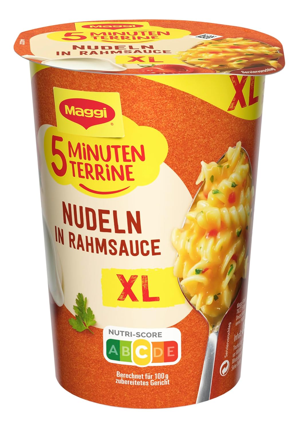 MAGGI 5 Minute Terrine XL Pasta in Cream Sauce, Pack of 8 (8 x 83 g) – Bild 3