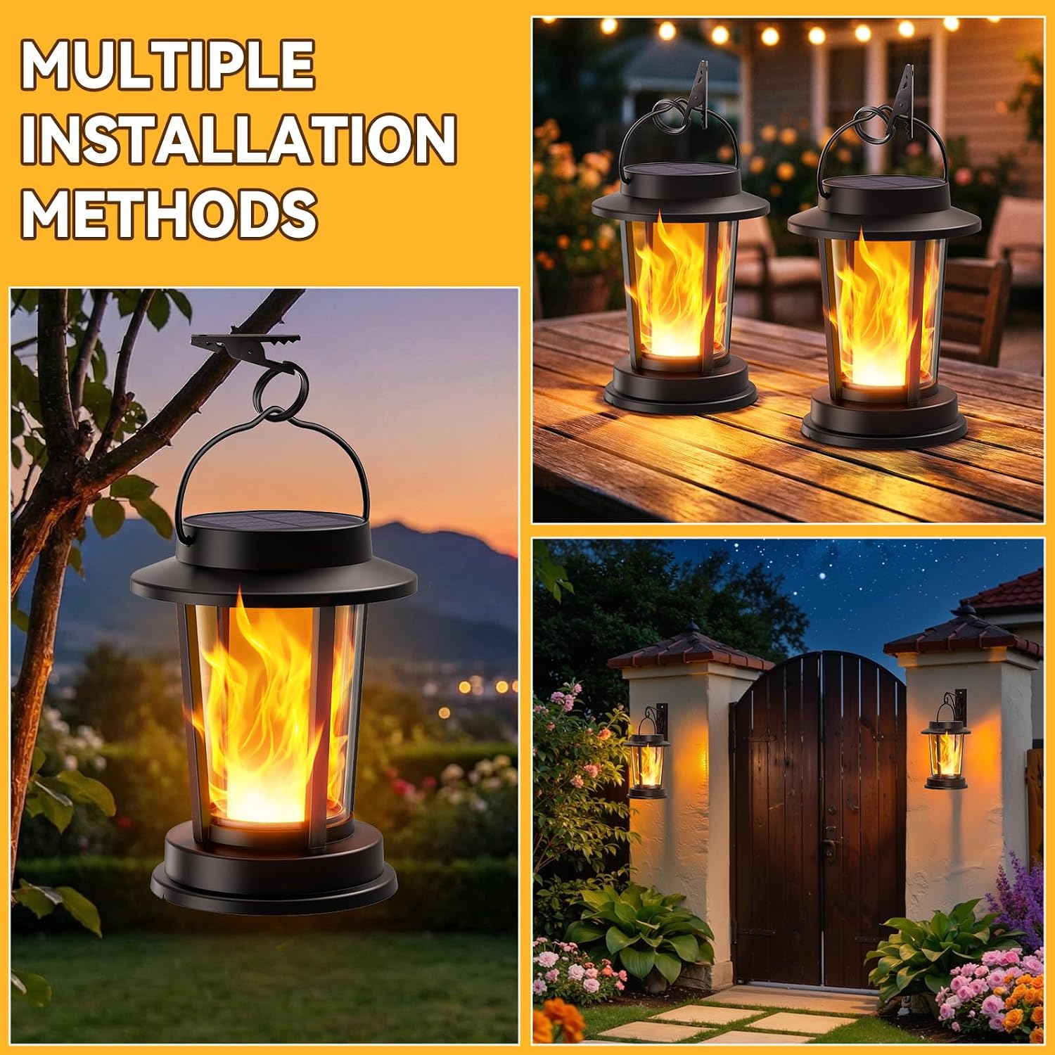Solar Lanterns for Outdoors, Solar Lights for Outdoor Hanging – Bild 8