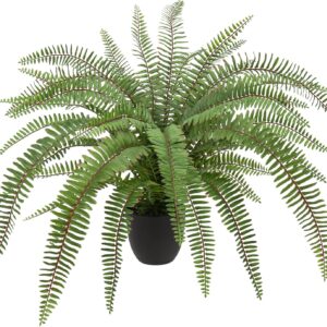 Oairse Artificial Plants Fern Plants Large Bonston Fern Decoration Modern Artificial Plants Plastic Plants Decoration for Living Room Balcony Bedroom Bathroom Room Table Decoration