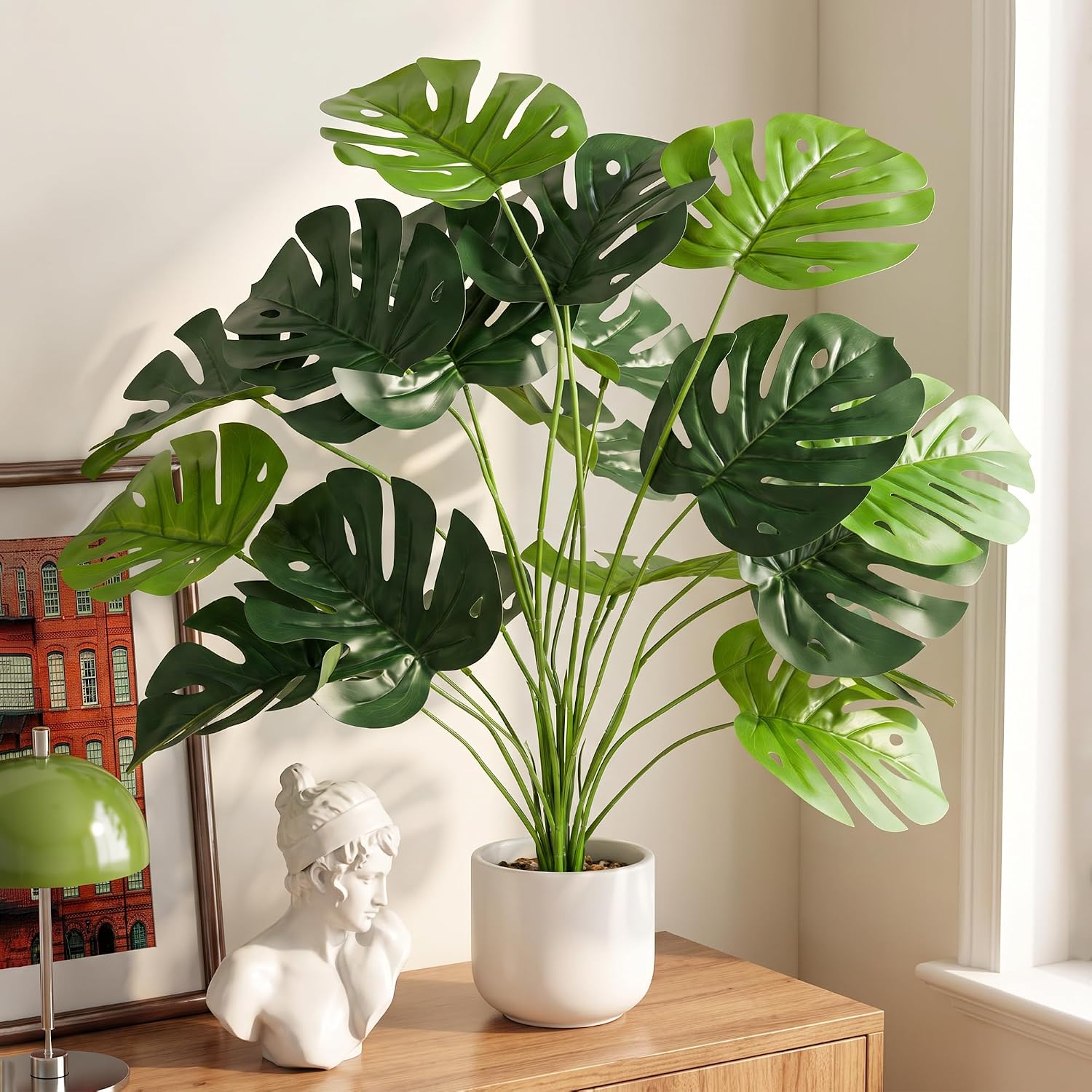 Monstera Artificial Plants, 71 cm, Artificial Plant, Large – Bild 7