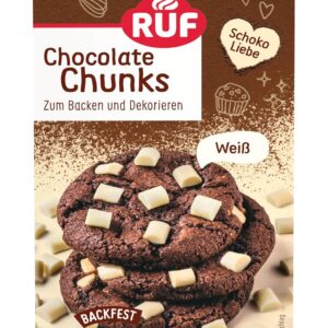 RUF Chocolate Chunks White, XXL Chocolate Drops, Chocolate Chips
