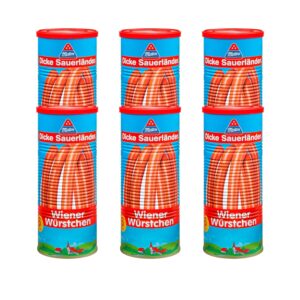 Crisp Viennese Sausages - 6 x 330 g Metten Thick Sauerländer
