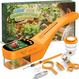 CIMELR Insect Catcher 2.4 Inch HD Microscope Natural Toy for Children