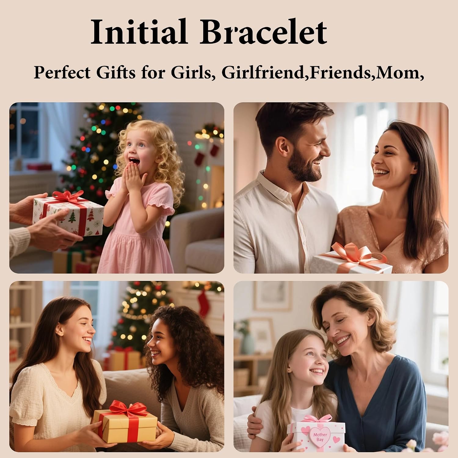 School Gift - Bracelet with Letters for Women and Girls – Bild 7