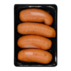Food-United Knackwurst 4 x 600 g Prague Bacon Cracker Sausages Regensburg Style Made of Beef Pork Meat Perfect as Roasting Grill and Ideal Hand Snack (4)