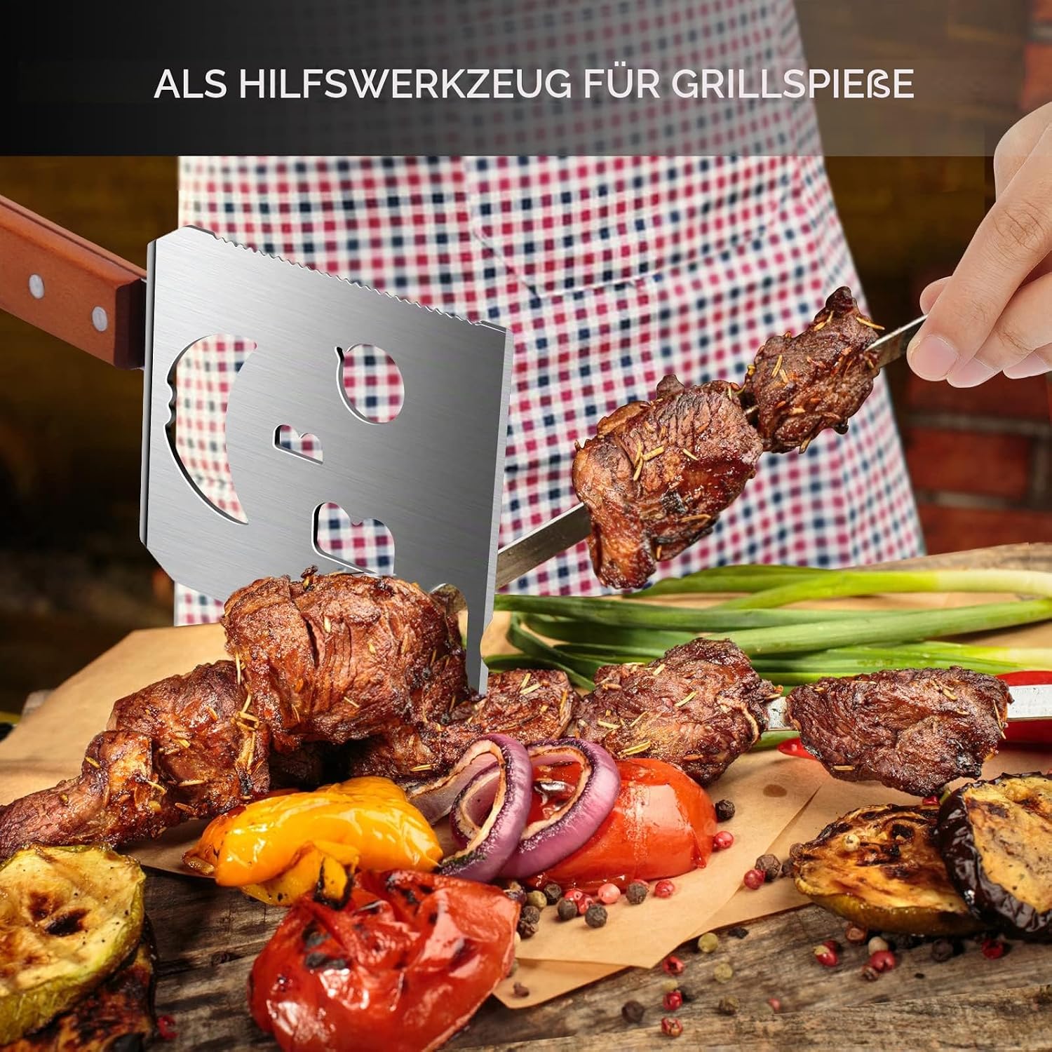 BBQ Spatula for Grill, 7 in 1 BBQ Tool, Dad BBQ Gifts – Bild 5