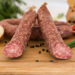 Original Eichsfelder Round Mead Sausage 300 g I Butcher Weber I Regional Sausage Speciality I Slaughter Warm I Own Production I Natural Spices I Air Dried Approx. 4 Weeks