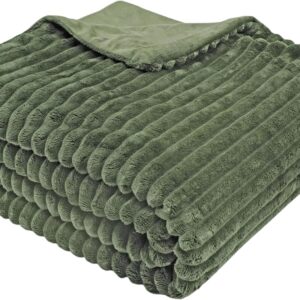 ZOLLNER Cuddly Blanket 100% Polyester 150 x 200 cm Green