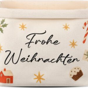 Sinmoe Christmas Bread Basket Gift Bag Gift Basket 38 x 22 x 16 cm