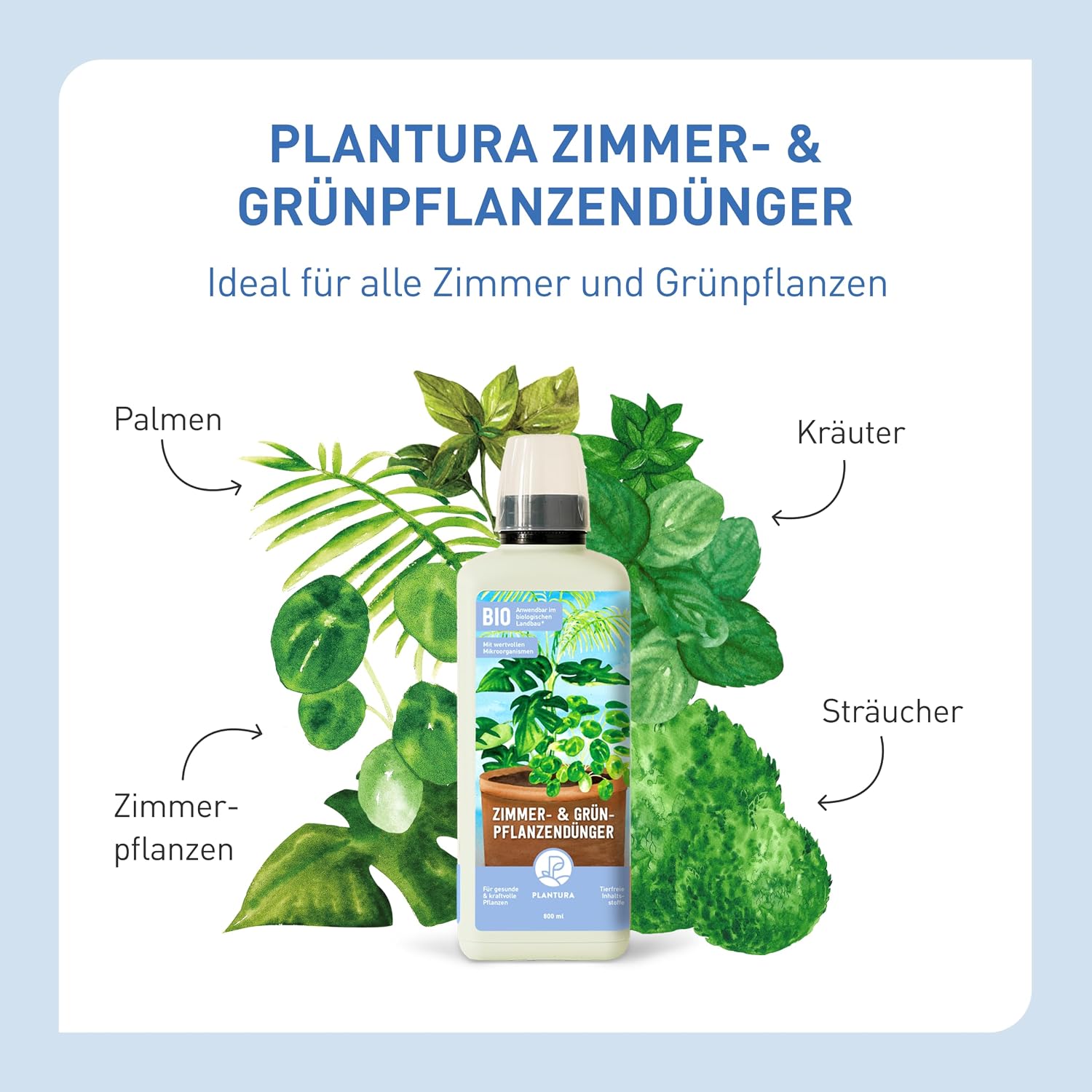 Plantura Organic Indoor and Green Plant Fertiliser, Liquid Fertiliser for Indoor Plants and Palm Trees, 800 ml – Bild 3