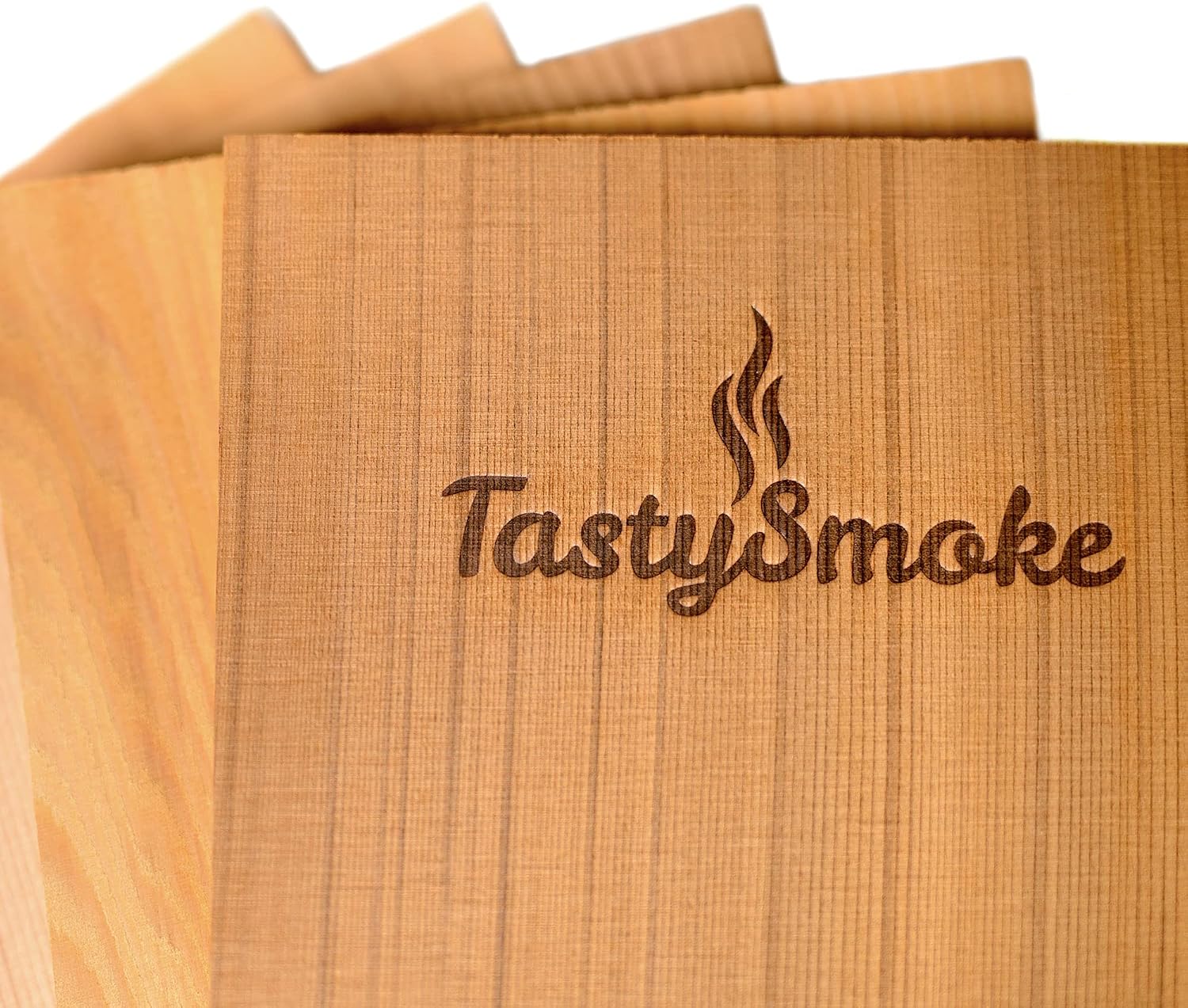 Premium Cedar Wood Board for Grilling - 100% Natural Product Made from Western Red Cedar - Cedar Wood Grill Boards in Value Pack of 6 - Reusable Several Times – Bild 5
