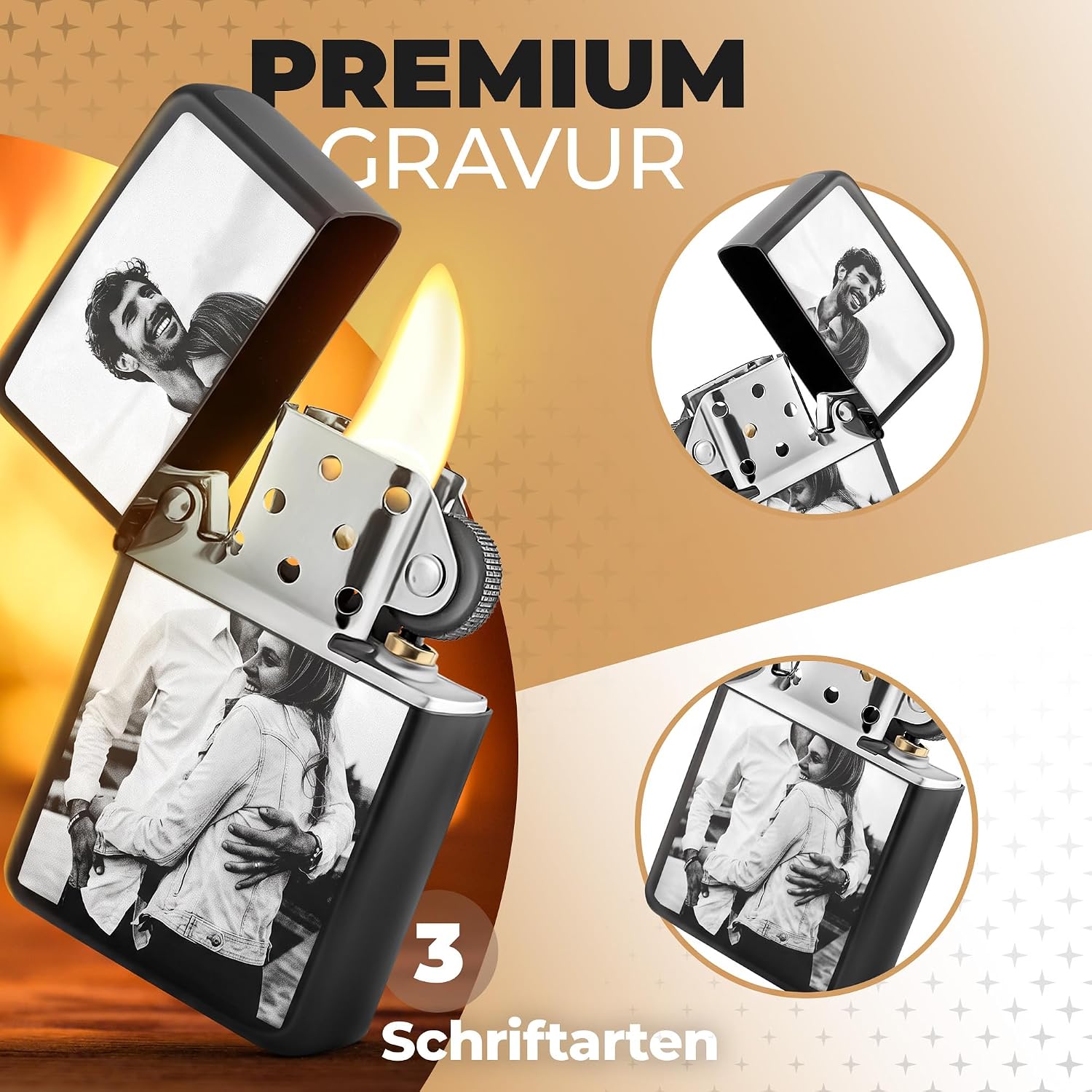 Personalised Lighter with Photo and Engraving - Customisable – Bild 2