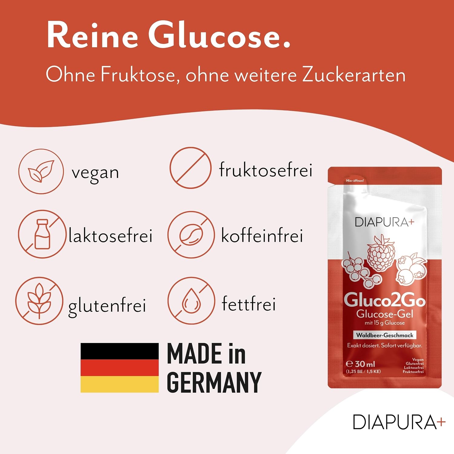Gluco2Go Glucose Gel, 15 g Glucose Liquid, Wild Berry, 12 x 30 ml – Bild 10