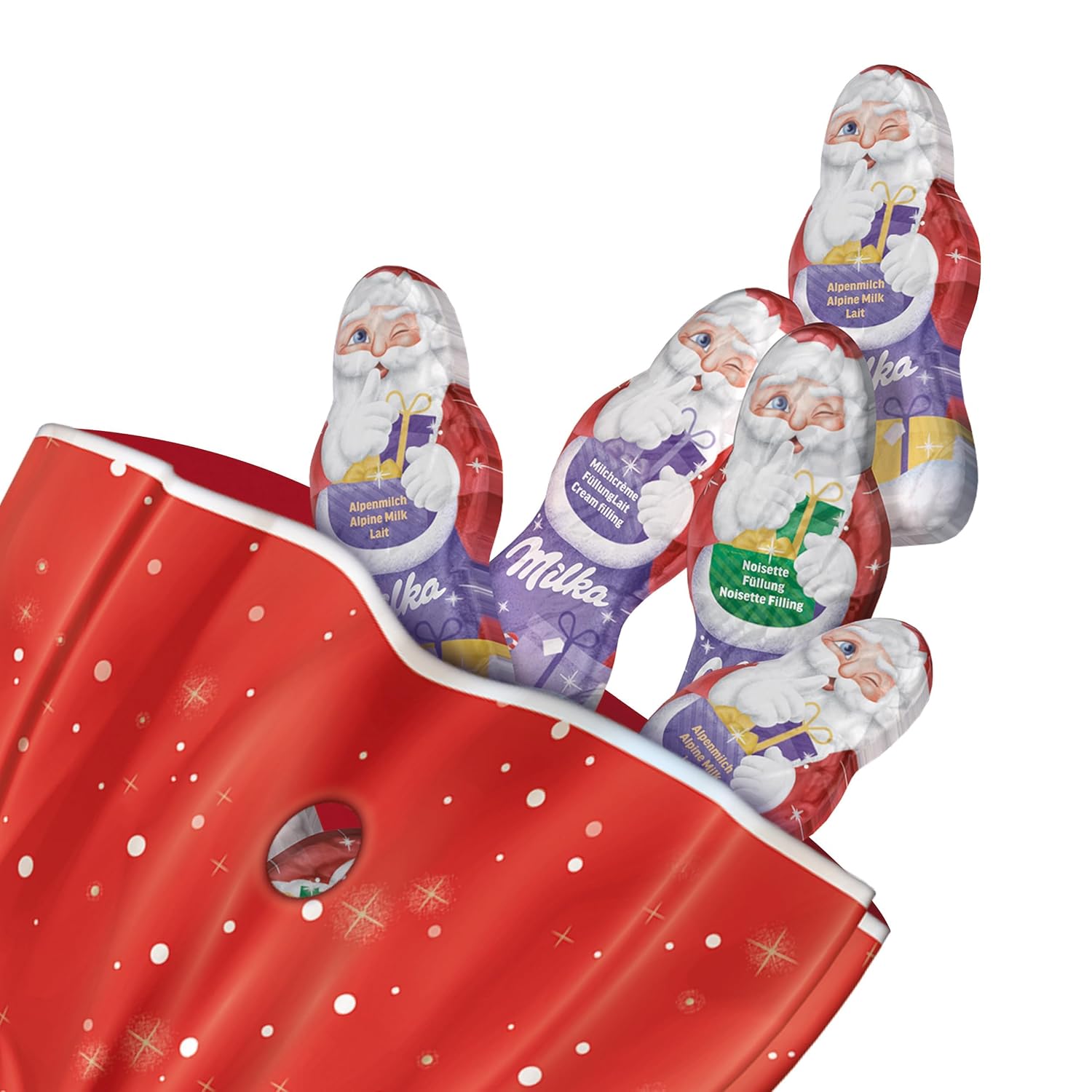 Milka Mini Santa Claus Chocolate Mix for the Christmas Season 120g – Bild 2