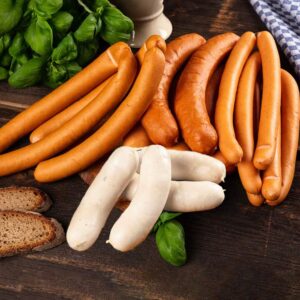 WURSTBARON® Sausage Tasting Package - Curry Sausage, Viennese Sausages, Cheese Cranean, Cheese, Viennese White Sausages