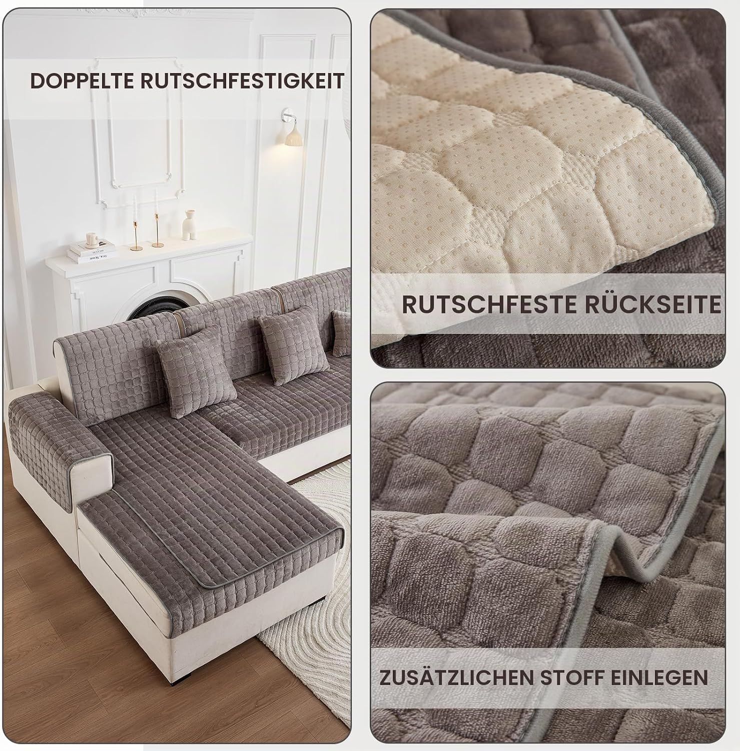 SHANNA Sofa Couch Cover Sofa Cover Sofa Protector Sofa Throw – Bild 7