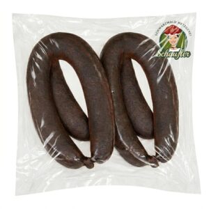 Black Forest Butcher Shop - Chilli Blood Pudding from Black Forest Tradition - Black Sausage with Fine Chilli Taste - Black Forest Specialty for Sausage Lovers (Chili Black Pudding 2 Rings)