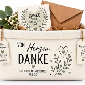 Thank You Gifts Small – Gift Basket Empty Bread Basket Fabric for Filling