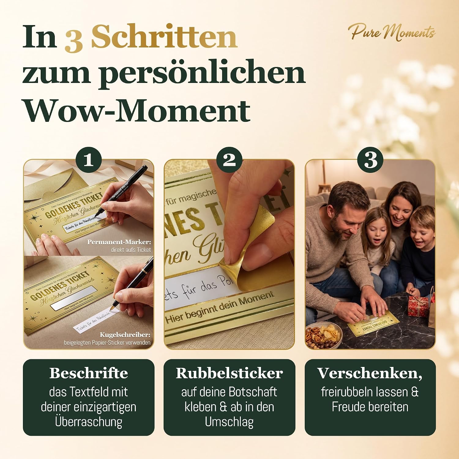 Vouchers to fill in yourself | Golden Ticket – Bild 3
