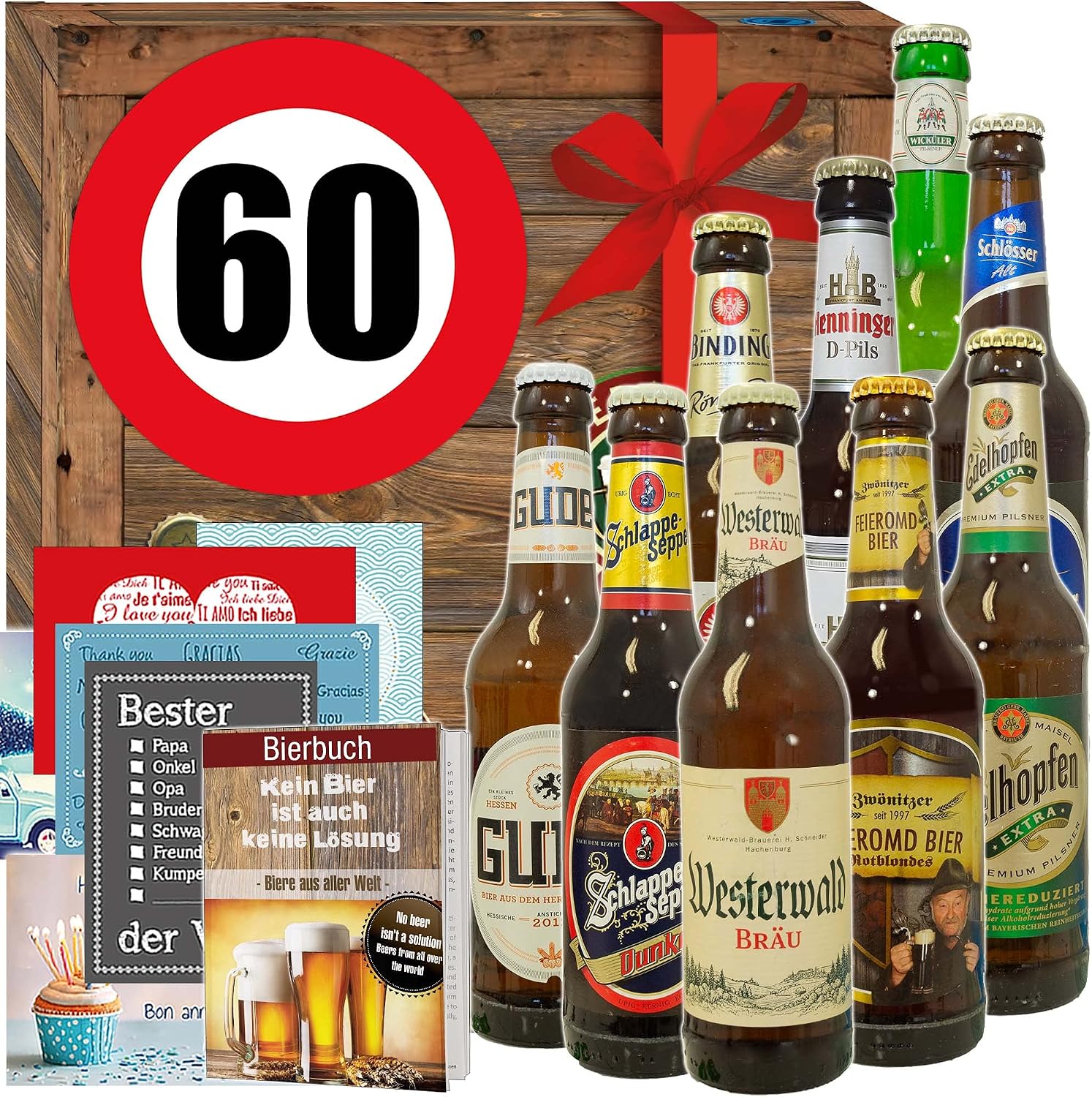 Gift for Men for 60th / Gift Set Beer / Beer from Germany