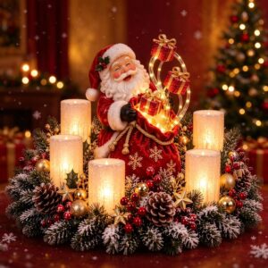 Christmas Decoration Santa Claus Illuminated Table Decoration Christmas