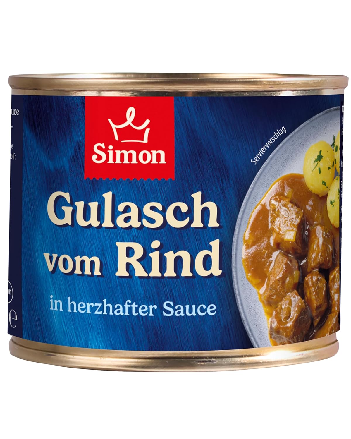 SIMON Delikatess Beef Goulash 500 g I Tender Meat in Savory Sauce I Ready Meal in Recyclable Canned I Authentic Home Cooking