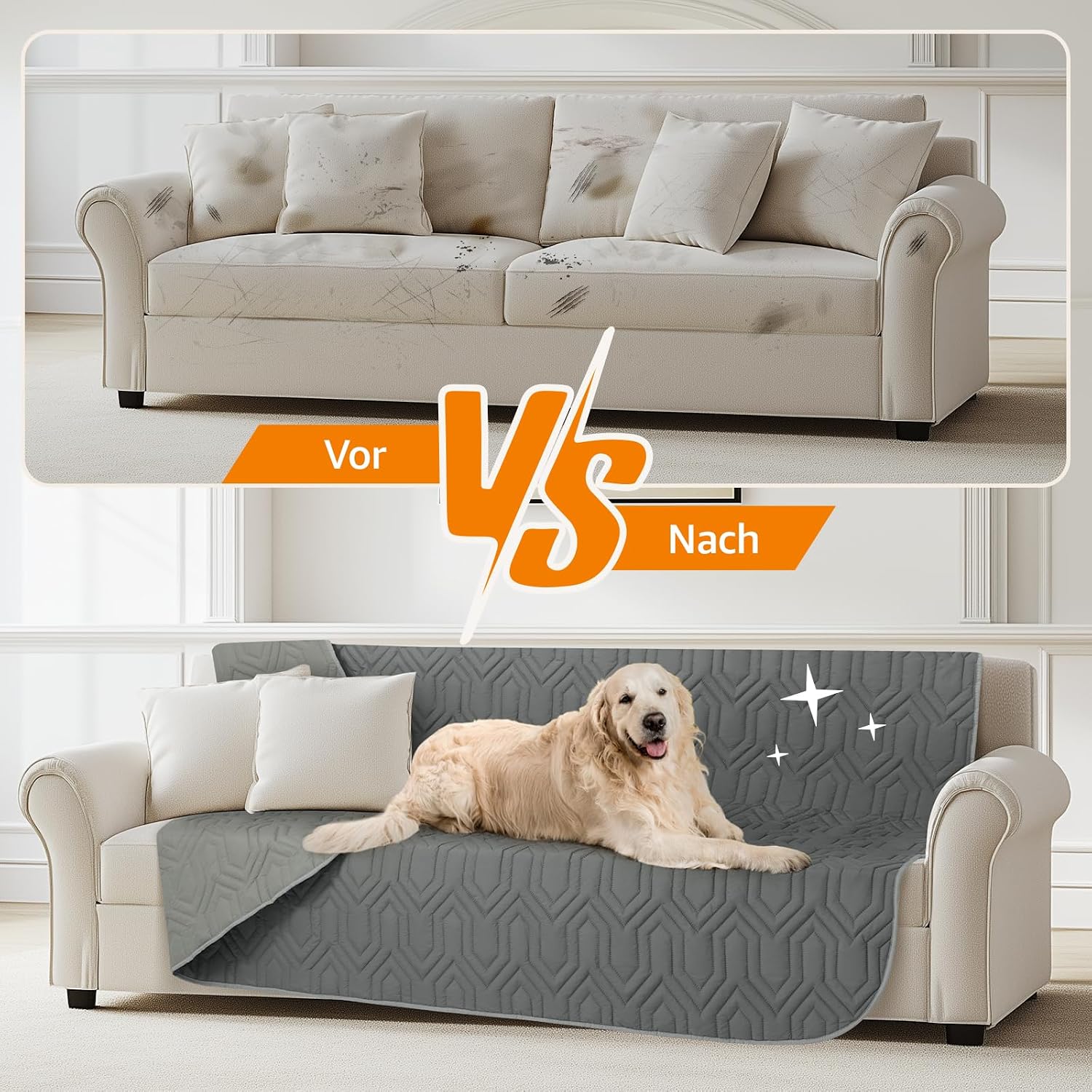 PICK FOR LIFE 97 x 190 cm Waterproof Dog Blanket, Washable Pet Blanket for Sofa and Bed, Reversible Blanket for Dogs and Cats, Suitable for Indoor and Outdoor Use – Bild 5
