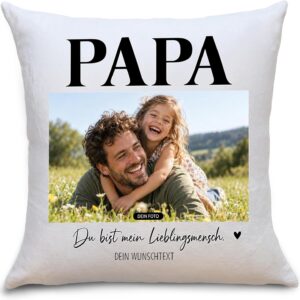 OWLBOOK® Photo Cushion for Dad Design Yourself | Dads Gifts