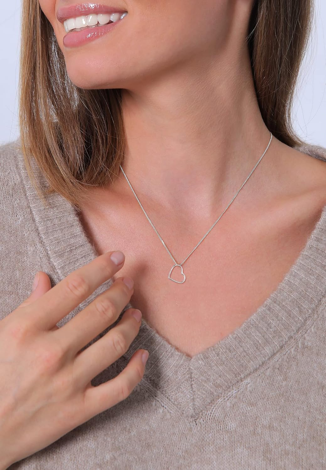 Elli Necklace Women’s Heart Pendant Basic in 925 Sterling Silver – Bild 6