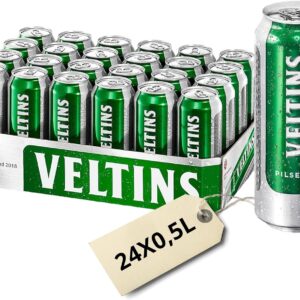VELTINS Pilsener - 24 x 0.5 l canned beer (disposable) - fine tart premium pils - brewing tradition since 1824 - fresh & balanced - 4.8% vol. alcohol