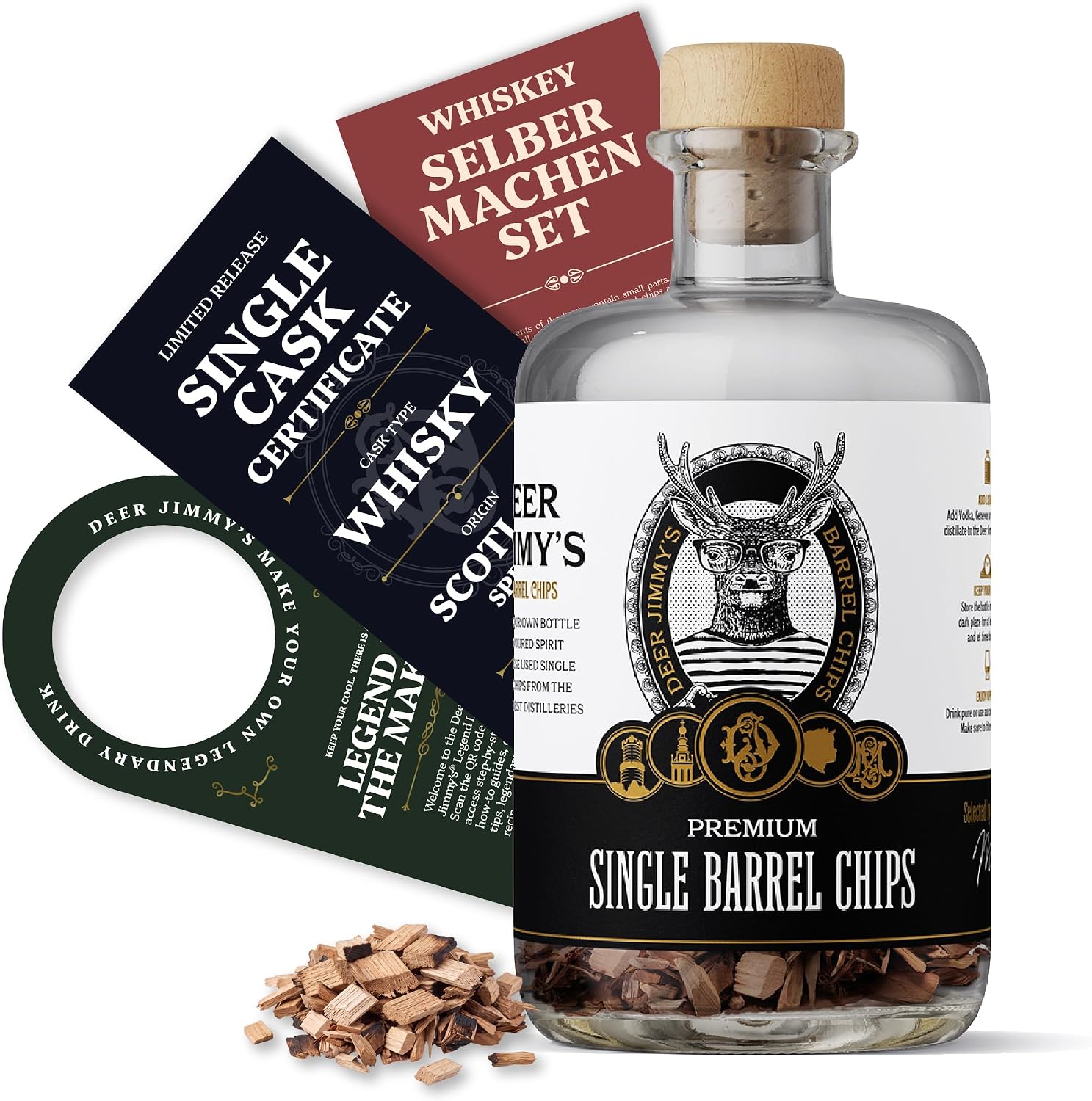 DIY Whisky Gift Set Men, Whisky Make Your Own Set, Oak Wood Notes