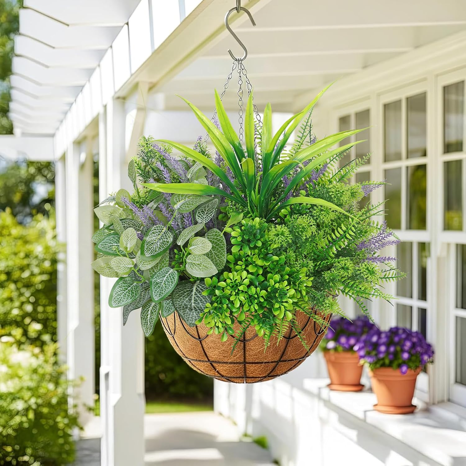 Pack of 12 Artificial Plants Grass Artificial Plants Like Real – Bild 6
