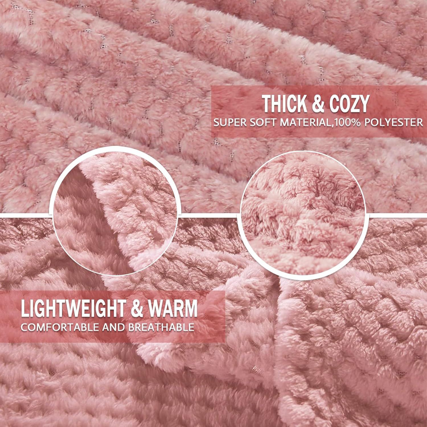 Exclusivo Mezcla Cuddly Blanket Fluffy 150 x 200 cm Fleece Blanket – Bild 6