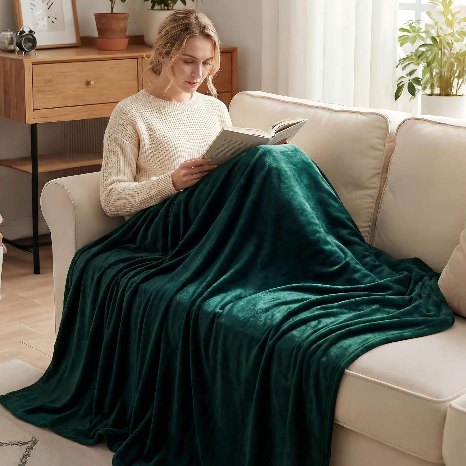 Exclusivo Mezcla Cuddly Fleece Blanket 150 x 200 cm Blanket Sofa Blanket – Bild 2