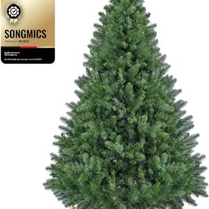SONGMICS Artificial Christmas Tree Realistic Metal Stand 220cm