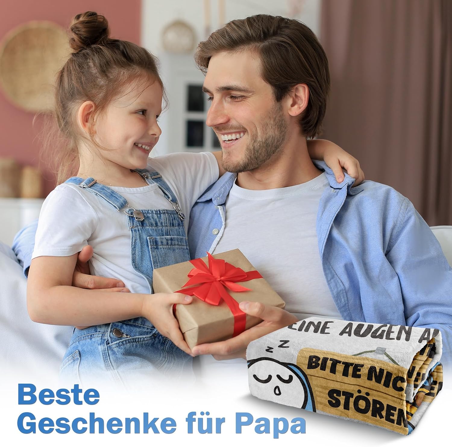 SteadStyle Gift for Dad, Dad Gift Cuddly Blanket, 150 x 130 cm – Bild 2
